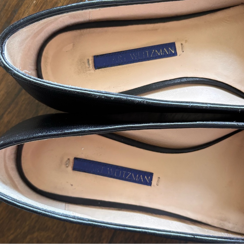 Stuart Weitzman Rosie Pearly Studded Loafers - Picture 3 of 6